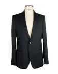 Made in Italy Black Wool Men Suit