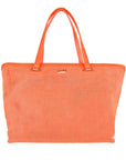 Cavalli Class Orange Calfskin Women Handbag