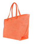 Cavalli Class Orange Calfskin Women Handbag