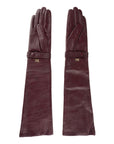 Cavalli Class Red Lambskin Women Glove