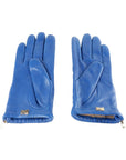 Cavalli Class Blue Lambskin Women's Glove