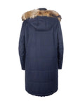 Made in Italy Blue Wool Men's Raincoat