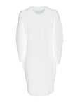 Love Moschino Chic Heart Pattern Knit Dress in White