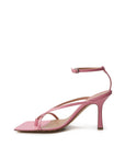 Bottega Veneta Elegant Pink Leather Sandals for Sophisticated Style