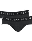 Philipp Plein Black Cotton Men Boxer Short Pack
