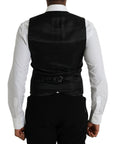 Dolce & Gabbana Maroon Satin Silk Waistcoat Dress Formal Vest