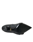 Dolce & Gabbana Black Devotion Quilted Buckled Boots Shoes