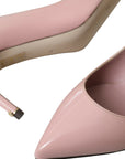 Dolce & Gabbana Light Pink Patent Leather Heels Pumps Shoes