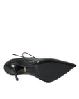 Dolce & Gabbana Black Python Leather Mary Jane Pumps Shoes
