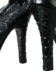 Dolce & Gabbana Black Crystal CINDERELLA Heels Pumps Shoes