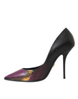 Dolce & Gabbana Multicolor Exotic Leather Heels Pumps Shoes