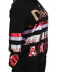 Dolce & Gabbana DG Sequined Hooded Pullover Sweater