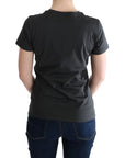 Dolce & Gabbana Elegant Gray Cotton Tee with Exclusive Print