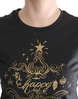 Dolce & Gabbana Elegant Gray Cotton Tee with Exclusive Print