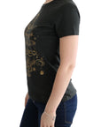 Dolce & Gabbana Emerald Green Cotton Tee with 2017 Print