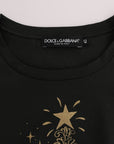 Dolce & Gabbana Emerald Green Cotton Tee with 2017 Print