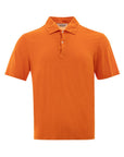 Gran Sasso Elegant Orange Linen Polo Shirt
