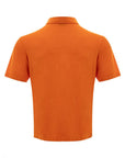 Gran Sasso Elegant Orange Linen Polo Shirt