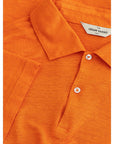 Gran Sasso Elegant Orange Linen Polo Shirt