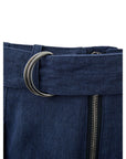 Emporio Armani Elegant Linen Blue Trousers for Men