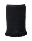 Bottega Veneta Elegant Black Cotton Skirt