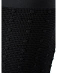 Bottega Veneta Elegant Black Cotton Skirt