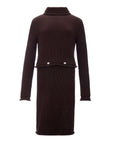 Bottega Veneta Elegant Viscose Brown Dress