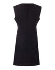 Bottega Veneta Elegant Black Viscose Dress Essentials