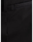 Dolce & Gabbana Sleek Black Wool Trousers for Men