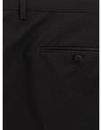 Dolce & Gabbana Sleek Black Wool Trousers for Men