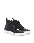 Roberto Cavalli Elegant Suede Sneakers in Chic Black