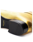 Saint Laurent Gold Leather Boot