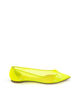 Christian Louboutin Sunshine Yellow Mesh Flat Elegance