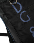 Dolce & Gabbana Black Nylon DG Logo School Backpack Men Bag