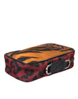 Dolce & Gabbana Multicolor Tiger Print Nylon Logo Cross Body Bag