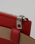 Dolce & Gabbana Red Airpods Case Coin Purse Silver Buckle Belt