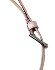 Dolce & Gabbana Light Pink Leather Silver Metal Buckle Belt