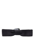 Dolce & Gabbana Black Silk Adjustable Men Neck Bow Tie
