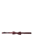 Dolce & Gabbana Brown Silk Adjustable Neck Men Bow Tie