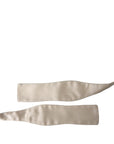 Dolce & Gabbana Beige Silk Slim Skinny Necktie Men Bow Tie