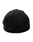 Dolce & Gabbana Black Corduroy Crown Newsboy Hat Men