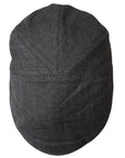 Dolce & Gabbana Gray Herringbone Crown Newsboy Hat Men