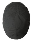 Dolce & Gabbana Dark Gray Nylon Cloth Newsboy Hat Men