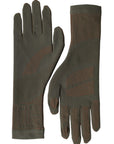 Dolce & Gabbana Brown Cotton Stretch Wrist Length Gloves