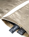 Dolce & Gabbana Silver Laminated Logo Finger Less Gloves