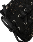 Dolce & Gabbana Black Taormina Lace Elbow Length Gloves