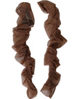 Dolce & Gabbana Brown Nylon Finger Less Elbow Long Arms Gloves