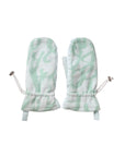 Dolce & Gabbana White Nylon Fleece Wrist Length Mitten Gloves