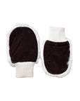 Dolce & Gabbana White Acrylic Knitted Fur Wrist Mitten Gloves