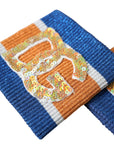 Dolce & Gabbana Multicolor Logo Sequin Viscose Wristband
